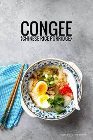 Congee Chinese Rice Porridge Grits And Chopsticks Recipe Rice Porridge Asian Breakfast Recipes