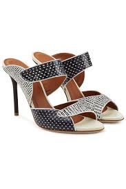 Olivia High Snakeskin Mules