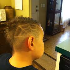 Spider Web Hair Tattoo With A Fohawk Boy Hairstyles Hair Tattoos Hair