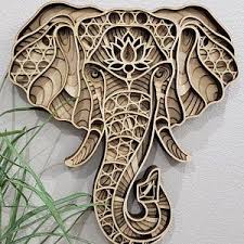 Free Free Layered Elephant Mandala 497 SVG PNG EPS DXF File