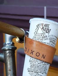 Coffee Cup Holder Leather Bike Accessories Leather Diy Cup Holder