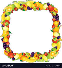 Fruits Frame Vector Image On Vectorstock Christmas Frames Vintage Frames Vector Borders And Frames