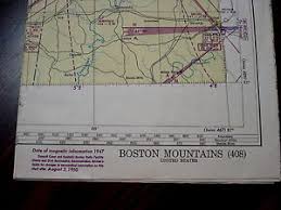 Details About Vintage 1950 Boston Mountains Aeronautical Chart Map