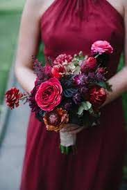 Get inspired by our jewel toned wedding flower packages! 26 Most Gorgeous Jewel Toned Wedding Bouquets Elegantweddinginvites Com Blog Red Bridesmaid Bouquets Fall Wedding Bouquets Fall Wedding Colors