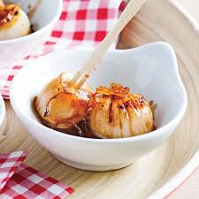 Petoncles Caramelises A L Erable Au Parfum D Agrumes Cuisine Et Vin Recette Recette Petoncle
