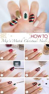 38 fun & easy nail art tutorials! Easy Diy Christmas Nail Art