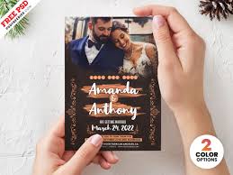 This print ready wedding invitation card design includes a 5 x 7in , 300 dpi print ready cmyk, psd file. Wedding Invitation Card Template Psd Download Psd