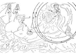 Merliah and her dolphin friend zuma set off on an undersea adventure to rescue her mother, the queen of oceana. Free Barbie Mermaid Coloring Pages Kids Pic Com