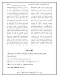 Grade 10 Reading Comprehension Worksheets 10th Grade Reading Comprehension Worksheets Reading Comprehension Reading Comprehension Worksheets