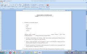 Dalam prakteknya kadang surat permohonan cuti dalam bentuk kertas itu menyulitkan administrasi hrd. Format Surat Pemberian Izin Cuti Bersalin Melahirkan Bagi Guru Antapedia Com