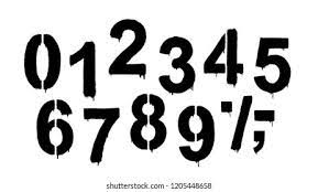 Spray Paint Numbers High Res Stock Images Shutterstock