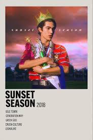 Sunset Season Conan Gray Minimalist Polaroid Poster In 2020 Music Poster Design Film Posters Vintage Vintage Music Posters