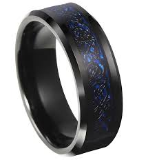 Tungsten Black And Blue Ring The Royal Celtic Ring Rings For Men Mens Wedding Rings Celtic Rings