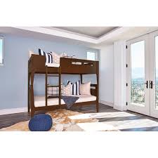 Taylor Olive Rembrandt Walnut Twin Over Twin Bunk Bed On Sale Overstock 31683889