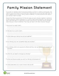 Strengthening Family Creating A Family Mission Statement Family Therapy Activities Family Mission Statements Family Therapy