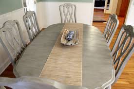 My home now showcases 9 annie sloan chalk painted furniture pieces, each picked up at a flea market, second hand or antique store and every one needing some love. Annie Sloan Chalk Paint Dining Room Wghdohdb Bathroom Diningroom Dining Table Makeover Grey Dining Tables Painted Dining Table