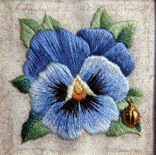 When Less Is More In Thread Painting And Shading Techniques Embroidery Flowers Embroidery Art Thread Painting