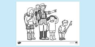 Great for a variety of activities, these colouring sheets will help inspire their creativity and have fun while learning. Free Family On A Walk Colouring Sheets Colouring Pages