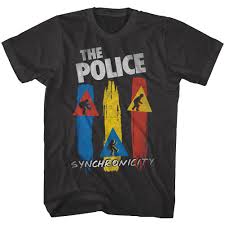 Sting The Police Synchronicity Album Cover Mens T Shirt Surreal Rock Band Tour Ebay Police Shirts T Shirt Mens Tshirts
