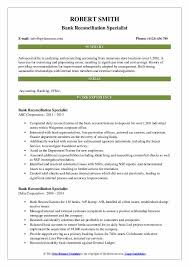 It records necessary changes mandatory to declare the bank answer: Bank Reconciliation Specialist Resume Samples Qwikresume