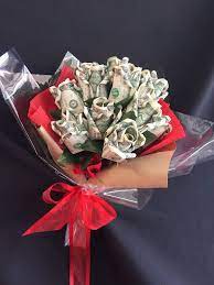 Money Bouquet Red Money Bouquet Creative Money Gifts Money Diy Gift