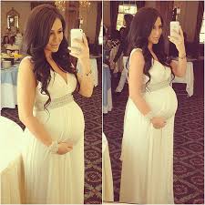 Find More Evening Dresses Information About Custom Made Plus Size Evening Dress Beade Dresses For Pregnant Women Maternity Evening Dress Pregnant Wedding Dress