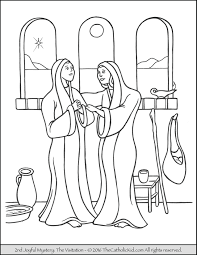 This item is an instant downloadable digital file. Joyful Mysteries Rosary Coloring Pages The Catholic Kid