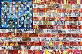 Flag, is the national flag of the united states. Swiftness Not For Haste American Flag Series Collage By Gavin Sewell Saatchi Art