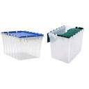 Amazon.com: Akro-Mils 66486CLDBL 12-Gallon Plastic Storage KeepBox ...