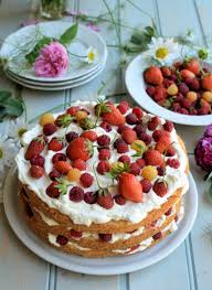 This hard peppermint candy is traditionally made in gränna in the south of sweden. Swedish Midsummer Cake With Berries And Cream Lavender And Lovage