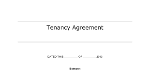 What is a tenancy agreement? Tenancy Agreement Template Docx Tenancy Agreement Contract Template Being A Landlord