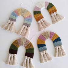 Macrame Rainbow Hand Woven Hanging Decoration Hanging Children Room Tapestry Wall Hanging Mexican Party Tapestry Aliexpress Crafts Nursery Decor Handmade Diy Jewelry Inspiration
