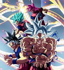 Goku S Transformations Throughout Dragon Ball Super Anime Dragon Ball Super Dragon Ball Goku Dragon Ball Artwork