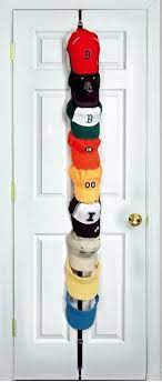 Perfect Curve 12205 Cap Rack18 Baseball Cap Holder And Organizer Black In 2021 Holder Black Cap Rack Hat Holder