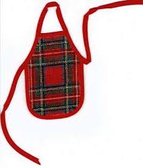 The kit has four little aprons with ties in 14 count aida all ready to stitch. Royal Stuart Tartan Wine Bottle Apron Cross Stitch Pattern By Anne Peden