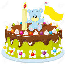 Kuai le dello sheng del ni di qu er. Gateau De Joyeux Anniversaire Pour Bebe Clip Art Libres De Droits Vecteurs Et Illustration Image 14872724