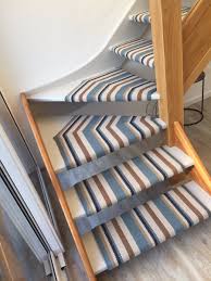 A stair carpet is a linear carpet or rug, that runs up/down on interior staircases usually, and occasionally on exterior stairways. Simon Standley On Twitter Fabulous Workmanship On This Open Tread Stairs Attention To Detail Is Clear By The Hand Sewing On The Underside Of The Turns For Any Advice Or Quotes Feel