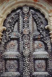 Metal Door Karni Mata Temple Bikaner Rajasthan India Antika Kapilar Kapilar Antika