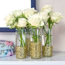 Amazing Ways To Decorate Your Plain Glass Vases And Make It Look Gorgeous The Art In Life Wedding Centerpieces Diy Dollar Store Diy Projects Gold Centerpieces