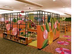 Architecture Is Fun Evanston Public Library Children S Library Peter Exley Sharon Exley Chicag School Library Design Public Library Design Childrens Library