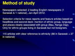 Languages · 1 decade ago. Reactions To Characterisation Of Ethnic Groups In Sarawak Newspapers Ppt Download