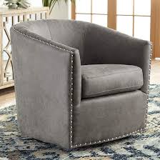 Fullerton Gray Swivel Accent Chair 58w24 Lamps Plus Swivel Accent Chair Accent Chairs Grey Swivel Chairs