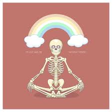 Kick writer's block to the curb and write that story! Meditating Skeleton With Milarepa Quote By Wolsh On Deviantart