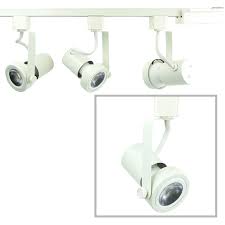 Rear Loading Gimbal Ring Led Track Lighting Kit White Finish Par20 8w 3k Led Bulb 50004 3kit 3k Wh Direct Lighting Com 888 628 8166