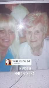 Lovely photo of Terry Blackmore, husband and grandchildren Little one looks  to be going to pull that necklace