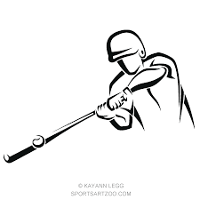 Baseball Diamond Clipart Black And White Home Run Hitter Accent Homerun Baseball Design Free Clip Art