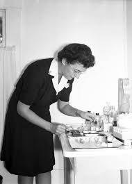 Florida Memory Public Health Nurse Preparing Medication In Miami Florida Vintage Nurse Public Health Nurse Nurse