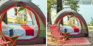 Platz für 4 personen (2 im preis enthalten). Camping Urlaub Planen Feldbett Luftbett Oder Isomatte