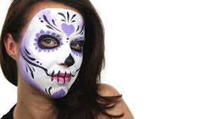 skeleton face painting at