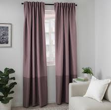 Marjun Lysdaempende Gardiner 2 Stk Lilla Ikea Verdunkelungs Gardinen Vorhange Wohnzimmer Gardinen